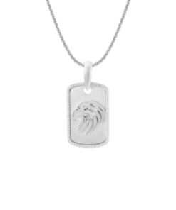 14K White Gold Diamond Pendant