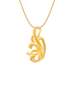 24K Gold Wedding Pendant