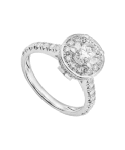 14K White Gold Diamond Ring