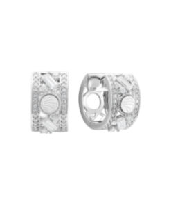 14K White Gold Diamond Earrings