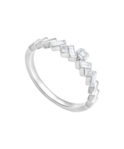 14K White Gold Diamond Ring